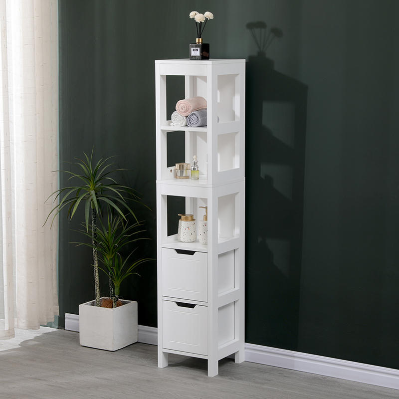Kabinet-Kolonë Kelby pakoworld mdf e bardhë 30x30x144cm