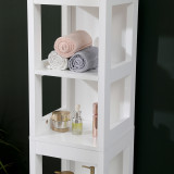 Kabinet-Kolonë Kelby pakoworld mdf e bardhë 30x30x144cm