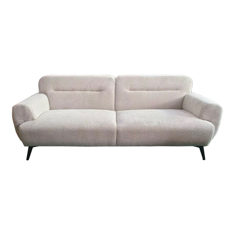 Divan 3-vendësh Anbola pakoworld pëlhurë ekru 213x87x80cm
