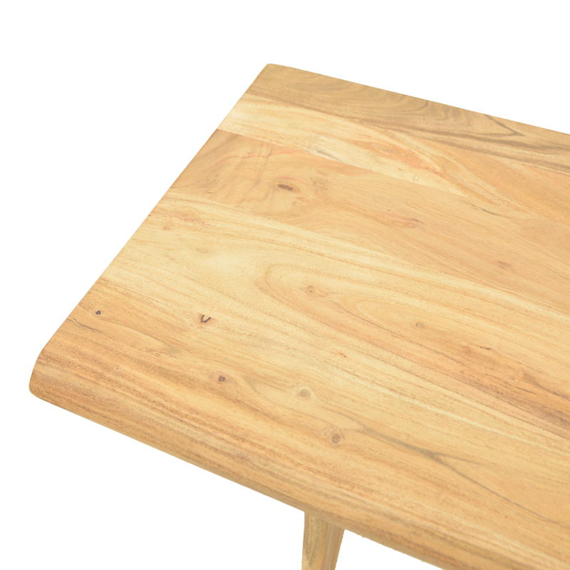Konsolë Mende pakoworld dru masiv akacie në nuancë natyrale 110x50x76cm