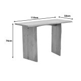 Konsolë Mende pakoworld dru masiv akacie në nuancë natyrale 110x50x76cm