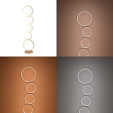 Llamba dyshemeje Chemal pakoworld led metal në ngjyrë ari D30x130cm