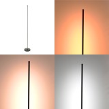 Llambë dyshemeje Topelia pakoworld led metal në ngjyrë të zezë D20x140cm