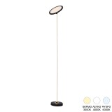 Llambë dyshemeje Rita pakoworld led metal në ngjyrë të zezë D25x160cm