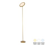Llamba dyshemeje Rita pakoworld LED metal në ngjyrë ari D25x160cm