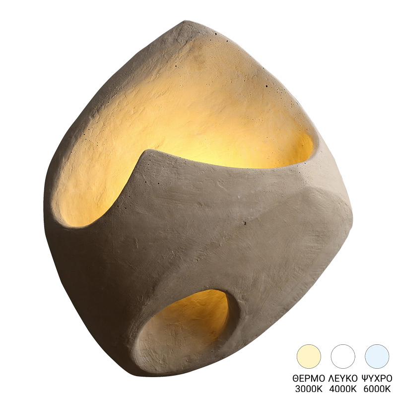 Llamba muri Berzea pakoworld G4 led metal në ngjyrë krem 25x9x22cm