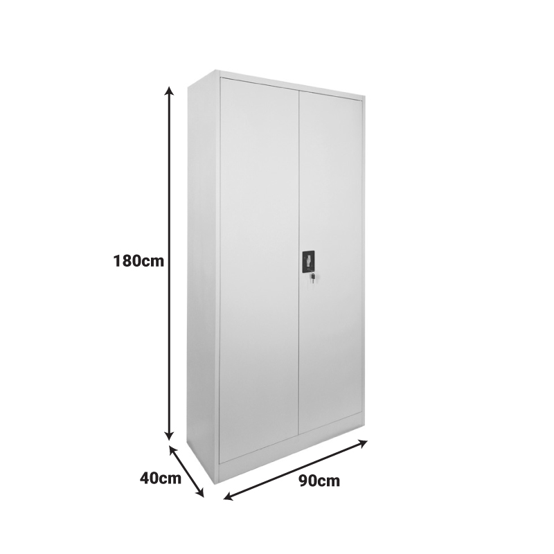 Kabinet metalik Ugren pakoworld në ngjyrë gri të çelët 90x40x180cm