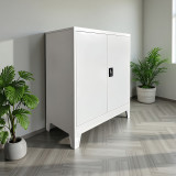 Kabinet metalik Armon pakoworld në ngjyrë gri të çelët 90x45x100cm