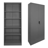 Kabinet metalik Ugren pakoworld në ngjyrë anthracite 90x40x180cm