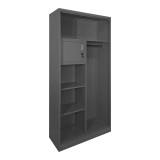 Dollap metalik Zogi pakoworld me ndarje në ngjyrë antracit 90x45x180cm