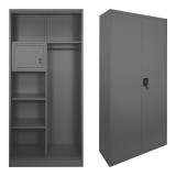 Dollap metalik Zogi pakoworld me ndarje në ngjyrë antracit 90x45x180cm