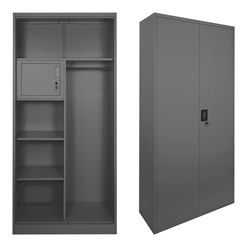 Dollap metalik Zogi pakoworld me ndarje në ngjyrë antracit 90x45x180cm