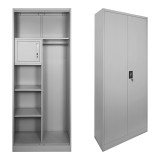 Dollap metalik Zogi pakoworld me ndarje në ngjyrë gri të çelur 70x40x180cm