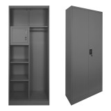 Dollap metalik Zogi pakoworld me ndarje në ngjyrë antracit 70x40x180cm