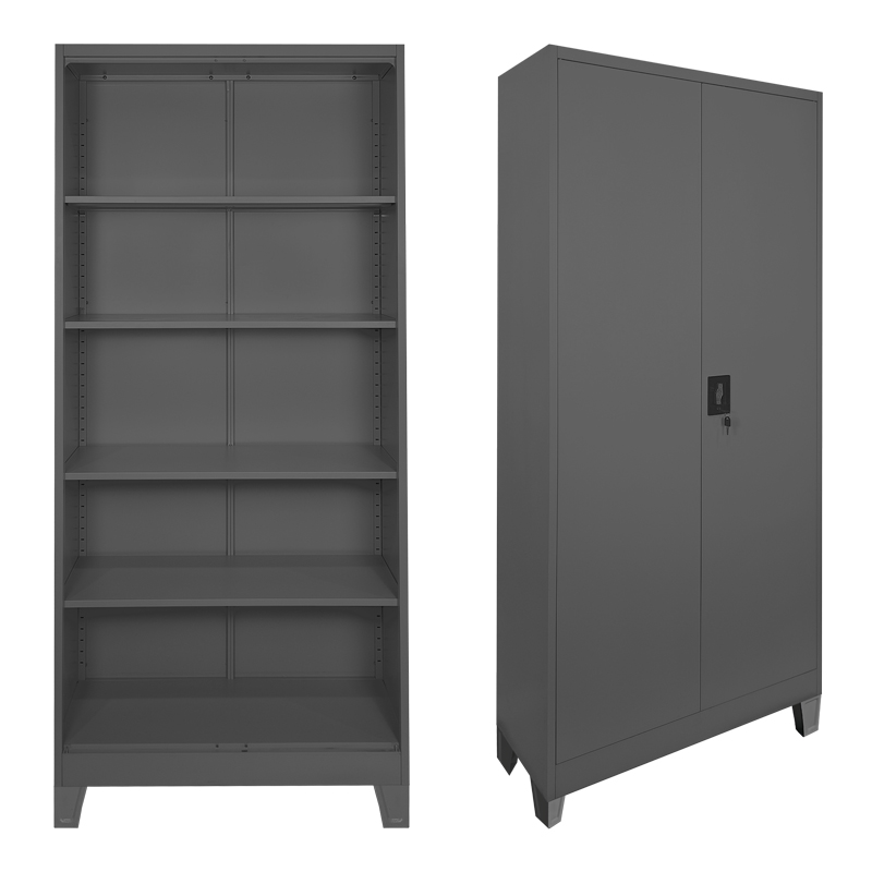 Kabinet metalik Ugren pakoworld në ngjyrë anthracite 90x40x190cm