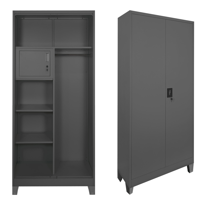 Dollap metalik Zogi pakoworld me ndarje në ngjyrë antracit 90x45x190cm