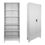 Dollap metalik Ugren pakoworld në gri të çelur 70x40x190cm