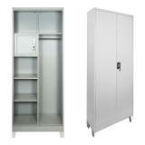 Dollap metalik Zogi pakoworld me ndarje në ngjyrë gri të çelur 70x40x190cm
