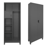 Dollap metalik Zogi pakoworld me ndarje në ngjyrë antracit 70x40x190cm