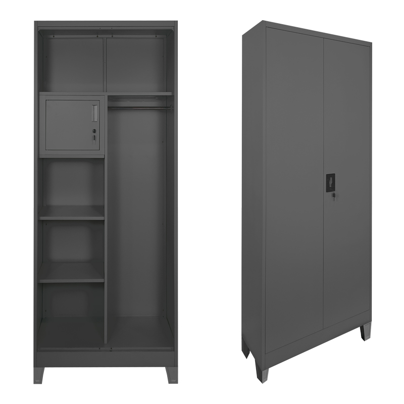 Dollap metalik Zogi pakoworld me ndarje në ngjyrë antracit 70x40x190cm