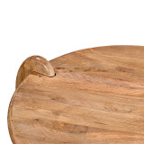 Tavolinë kafeje Earten pakoworld dru akacie masiv në ngjyrë natyrale D80x40cm