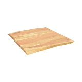 Sipërfaqe tavoline Pozier pakoworld dru masiv akacie në nuancë natyrale 70x70x4cm