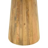 Tavolinë Rahma I pakoworld dru masiv mango 3cm në nuancë natyrale D120x77cm