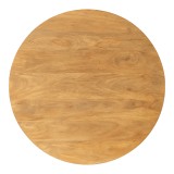 Tavolinë Charmy pakoworld prej druri mango masiv në nuancë natyrale D130x76cm