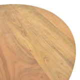 Tavolinë Radiane pakoworld, dru masiv akacie në nuancë natyrale, D80x40cm