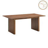 Set tavoline ngrënieje Eleganza-Raudi pakoworld set me 7 pjesë mdf në nuancë arre 180x99x75.8cm