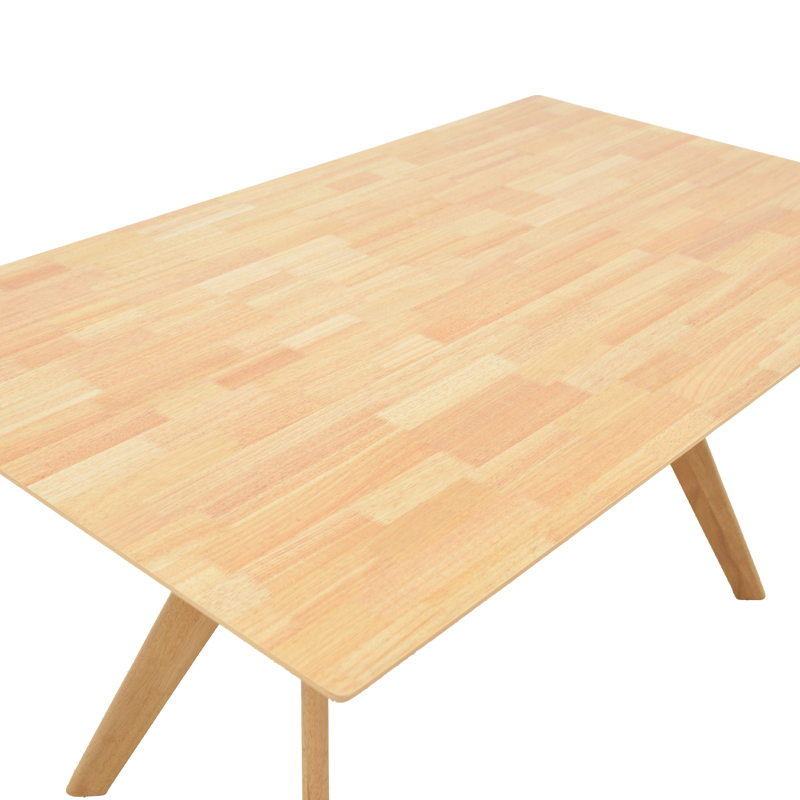 Tavolinë Raffles pakoworld dru gome me mdf në ngjyrë natyrale 150x90x76cm