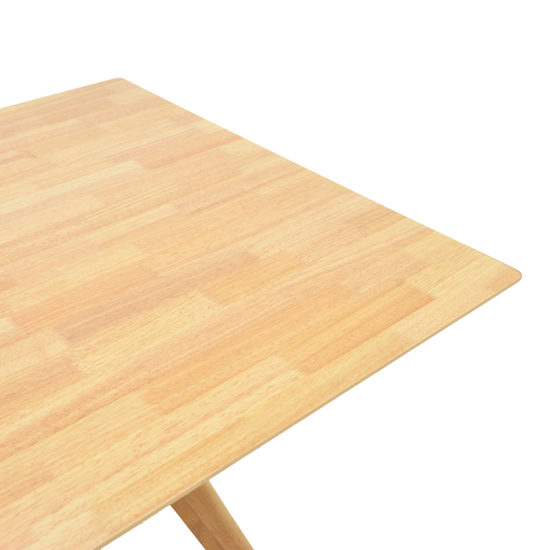 Tavolinë Raffles pakoworld dru gome me mdf në ngjyrë natyrale 150x90x76cm