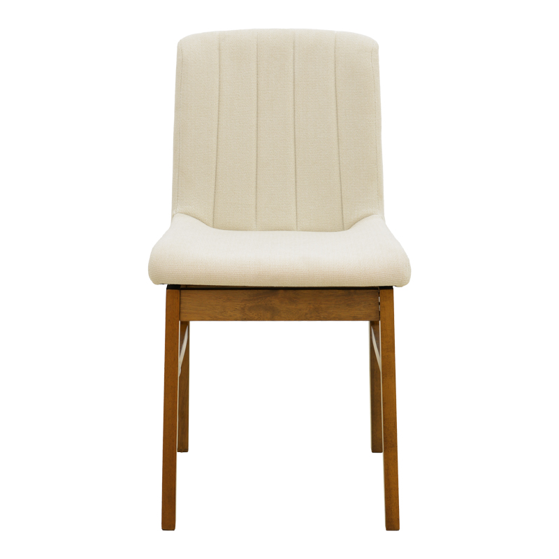 Karrige Dalby pakoworld pëlhurë ekru walnut rubberwood 50x45x85.5cm