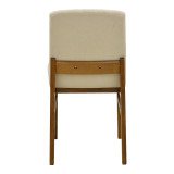 Karrige Dalby pakoworld pëlhurë ekru walnut rubberwood 50x45x85.5cm