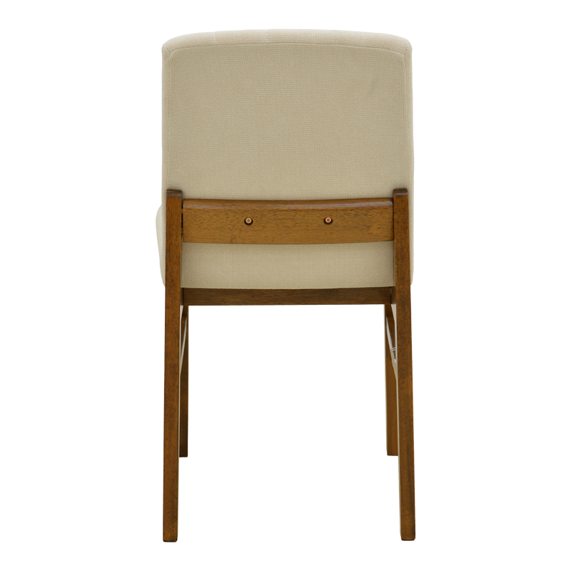 Karrige Dalby pakoworld pëlhurë ekru walnut rubberwood 50x45x85.5cm
