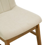 Karrige Dalby pakoworld pëlhurë ekru walnut rubberwood 50x45x85.5cm