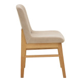 Karrige Dalby pakoworld pëlhurë bezhë sonoma rubberwood 50x45x85.5cm