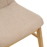 Karrige Dalby pakoworld pëlhurë bezhë sonoma rubberwood 50x45x85.5cm