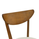 Karrige Canon pakoworld wlanut rubberwood me pëlhurë ekru 43x52x83.5cm