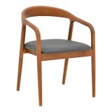 Fotel Hogie pakoworld prej druri gome arre-jastëk pu i zi 61x60x76cm
