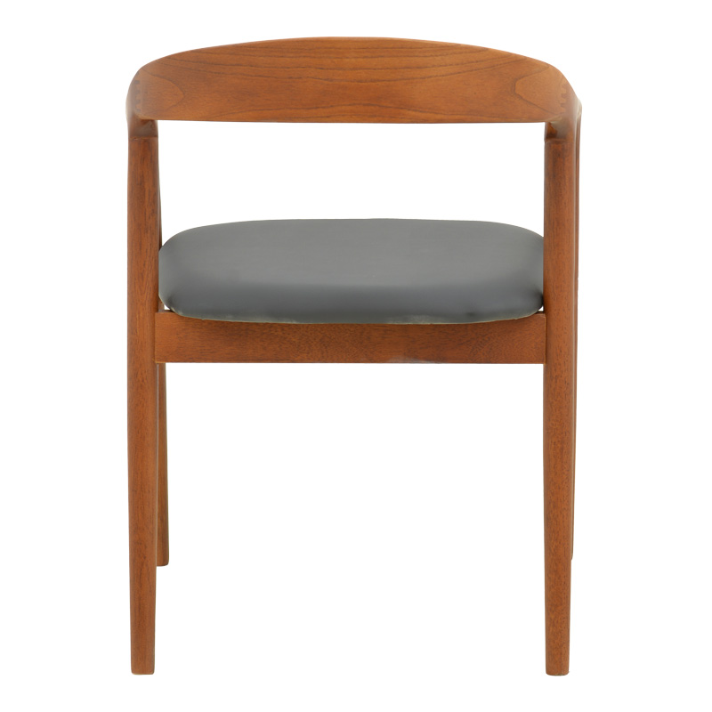 Fotel Hogie pakoworld prej druri gome arre-jastëk pu i zi 61x60x76cm