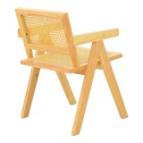 Fotel Winslow pakoworld dru gome-rattan në nuancë natyrale 51x54x80cm