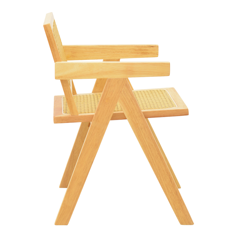 Fotel Winslow pakoworld dru gome-rattan në nuancë natyrale 51x54x80cm