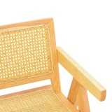 Fotel Winslow pakoworld dru gome-rattan në nuancë natyrale 51x54x80cm