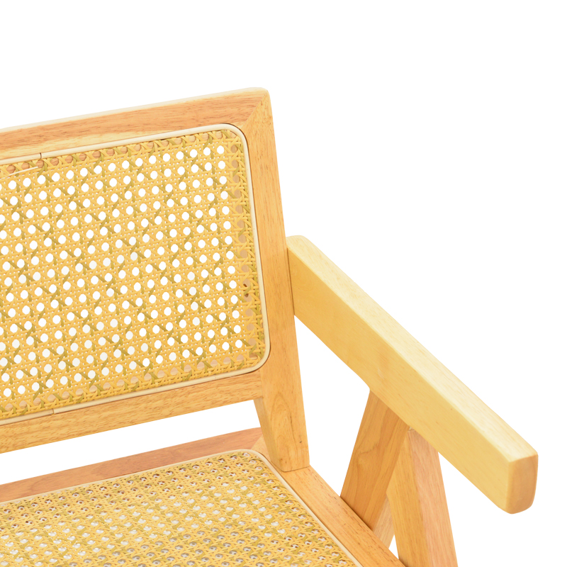 Fotel Winslow pakoworld dru gome-rattan në nuancë natyrale 51x54x80cm