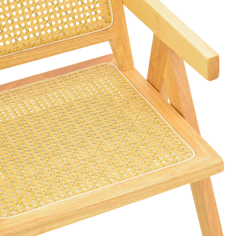 Fotel Winslow pakoworld dru gome-rattan në nuancë natyrale 51x54x80cm