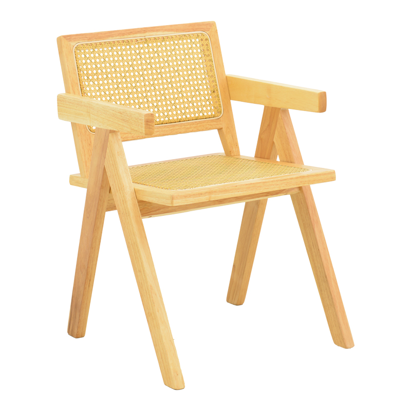 Fotel Winslow pakoworld dru gome-rattan në nuancë natyrale 51x54x80cm