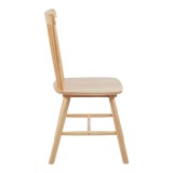 Karrige Bristol pakoworld rubberwood në nuancë natyrale 45x51x86cm