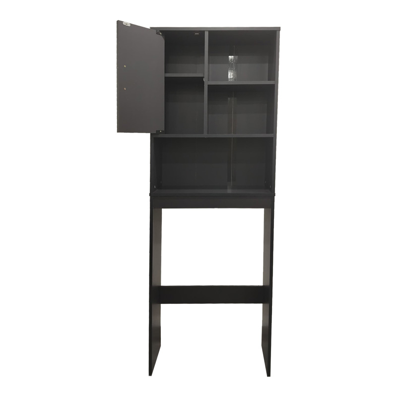 Dollap banjoje Tazien pakoworld në nuancë antracit 60x24x168.5cm