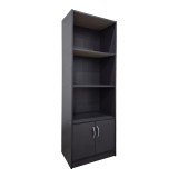 Bibliotekë Tekaro pakoworld në nuancë antraciti 60x29x166cm